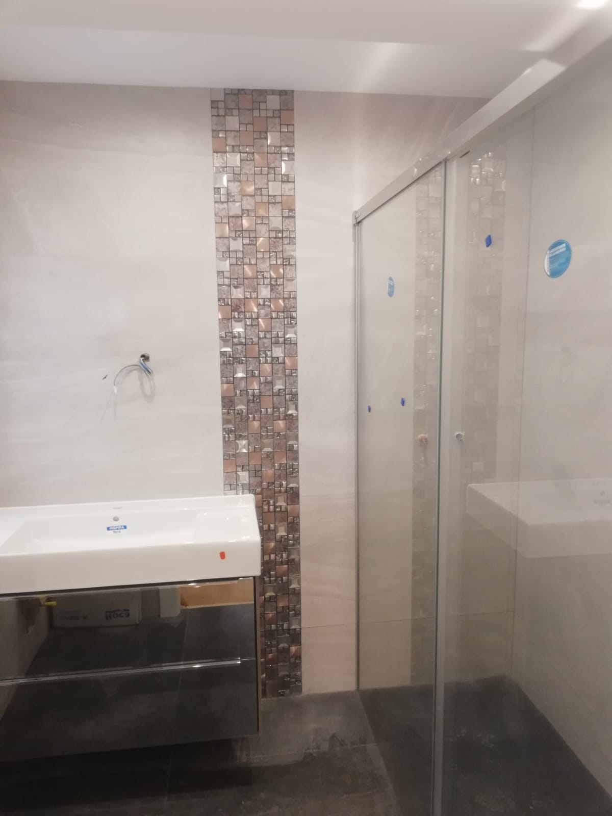 colocación de mamparas